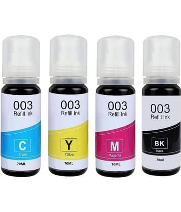 TEQUO L3101 For 003 Ink Multicolor Pack of 4 Cartridge for 003 Ink for E_pson L3110 L3150 L3115 L3116 L3101 L3210 L3215 L3216 L3250 L3151 L3152 L3156