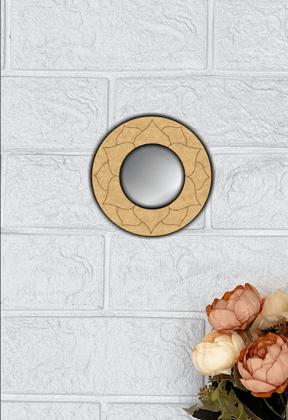 Dbeautify's DIY Lotus Petal MDF Mirror Frame