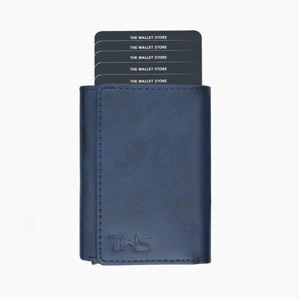 The Wallet Store Maverick RFID Protected Wallet CardHolder - Blue