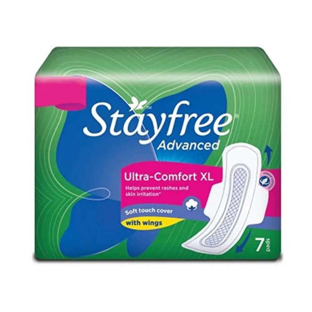 Stayfree Advanced Ultra-Comfort Xl With Wings 7 Pads