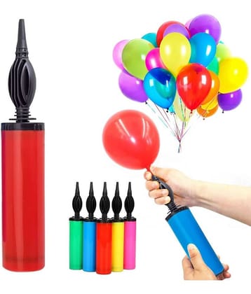 Zyozi Balloon Pumps for Party Balloons Birthday Foil Balloons Modelling Balloon, Lightweight Durable Hand Manual Inflator(Pack of 1)