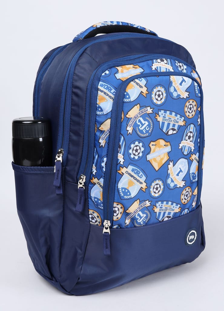 PB Pearlbags DOLLAR 18L Printed Casual Backpack,3 Compartment,Premium Fabric,Water Resistant Anti Theft,School & College Bag for Boys and Girls,Office & Travel Bag for Men and Women,45X30X13 Cms