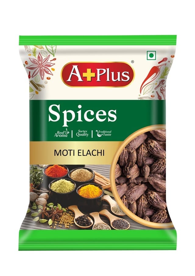 Aplus Moti Elaichi Black 50gm(pouch)