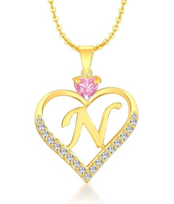 HEER COLLECTION - Pink Pendant set ( Pack of 1 )