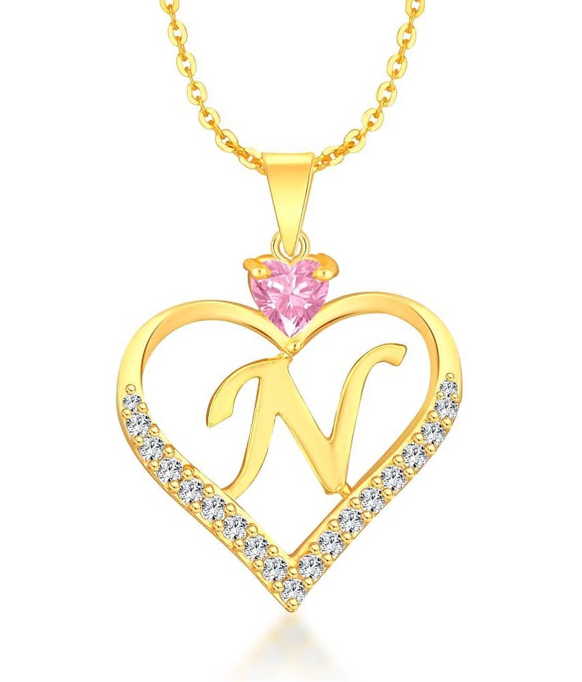 HEER COLLECTION - Pink Pendant set ( Pack of 1 )