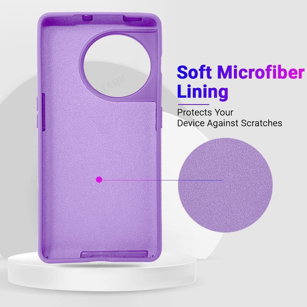 LIRAMARK Liquid Silicone Soft Back Cover Case for OnePlus 11 5G / 1+11 5G