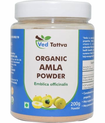 Ved Tattva Organic Amla Powder 200 Gm Pack of 1