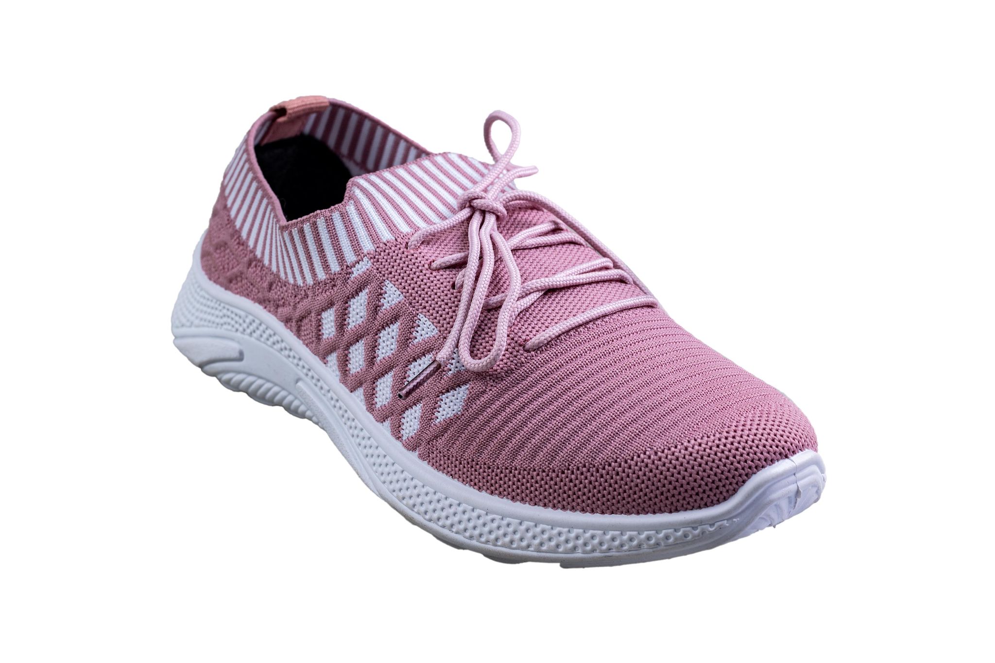 Titas Ladies Peach / White Canvas Shoe-Peach/White / 6