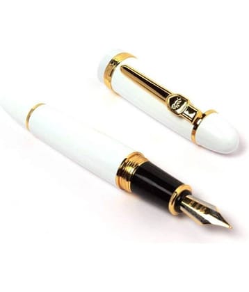 Srpc - White Medium Line Fountain Pen (Pack of 1)
