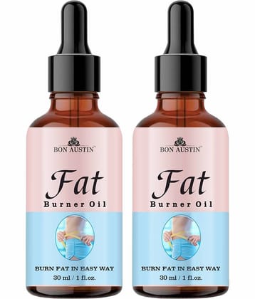 Bon Austin Fat Loss Oil For Thighs, Waist Shaping & Firming Oil 60 mL Pack of 2
