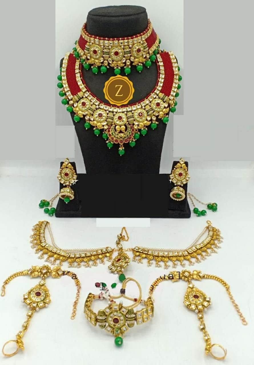 ZEVAR | Kundan Bridal Jewellery Set  0