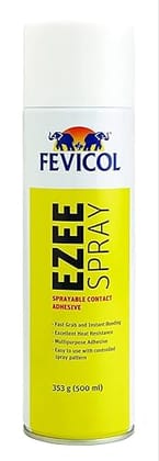 ADISON Fevicol EZEE Spray Adhesive, Multi-Purpose, 383g, Pack of 2 Bottles, For Indoor and Outdoor Use