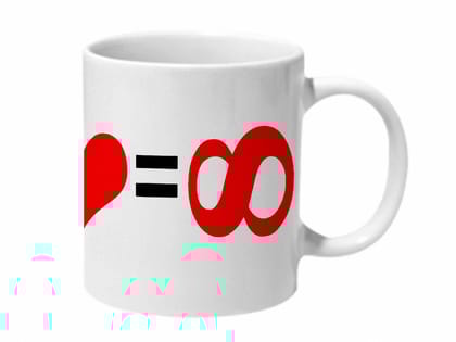 Multicolor Infinity Of Love Ceramic Mug