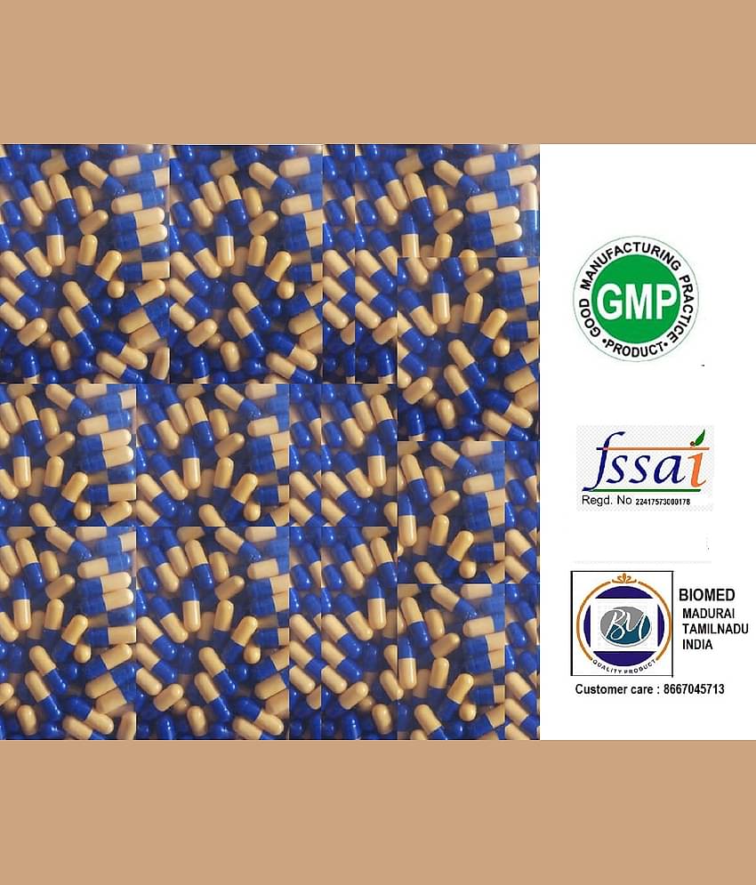 BioMed Empty Gelatin Capsules 1 Yellow / Blue 1000 Capsule 1000 no.s