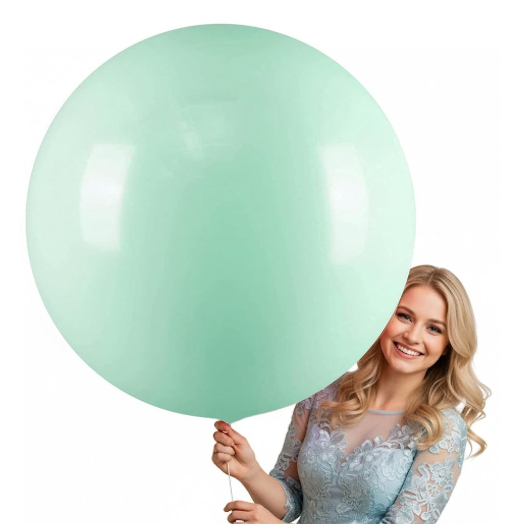 Macaron Sea Green bladder Latex/ Rubber Balloon - Helium Quality - 36 inches - 1PC - Party and Festive Needs | Buy online on ZillyBuy