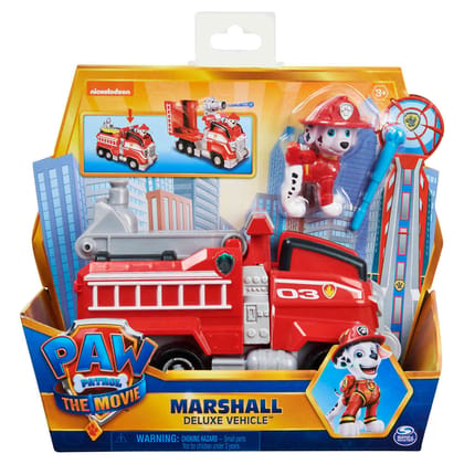 Paw Patrol, Marshallâ's Deluxe Movie Transforming Fire Truck Toy Car For Kids 3 Years and Above Paw Patrol, Marshallâ's Deluxe Movie Transforming Fire Truck Toy Car For Kids 3 Years and Above