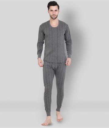 Zeffit Pack of 1 Cotton Thermal Sets For Men's ( White )