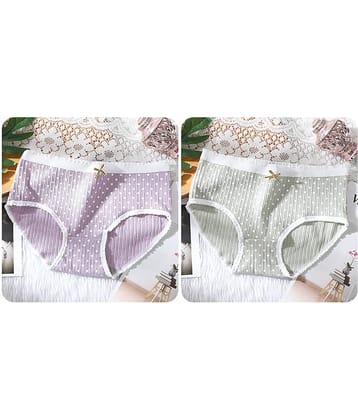 3Mads Pack of 2 Nylon Hipster For Women ( Multicolor1 )