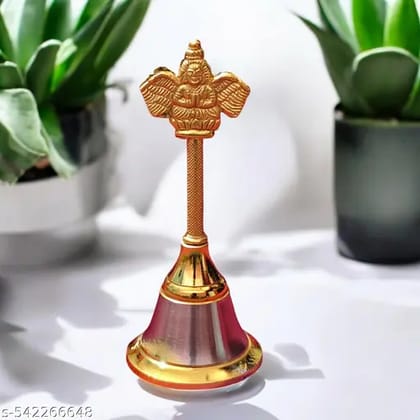 Handmade Brass Pooja Ghanti | Ideal for Home & Temple Rituals