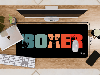 "BOXER" Gaming Mousepad- Elevate Your Gaming Experience-Extra Large (42CM X 90CM)