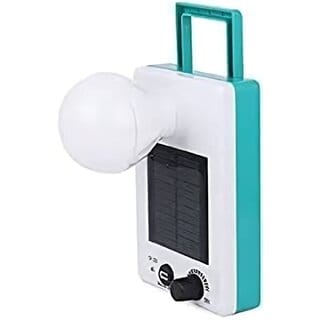 DAYBETTER Rechargeable with Solar Panel 12 Watt Bright White Light LED Emergency Light