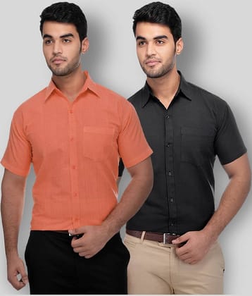 DESHBANDHU DBK - Multicolor Cotton Regular Fit Men's Formal Shirt (Pack of 2)