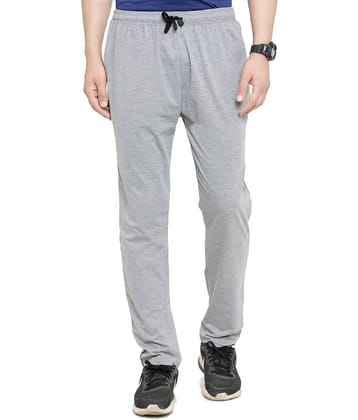 Uzarus Grey Cotton Printed Trackpants