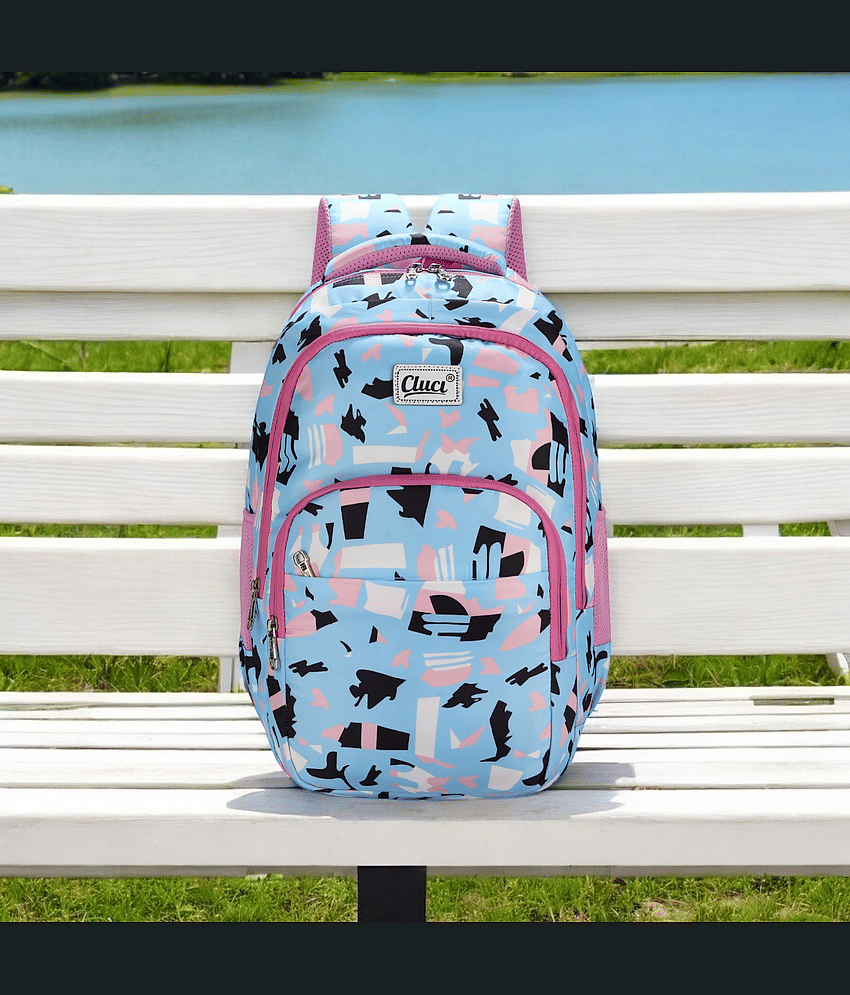 CLUCI Blue Polyester Backpack For Kids