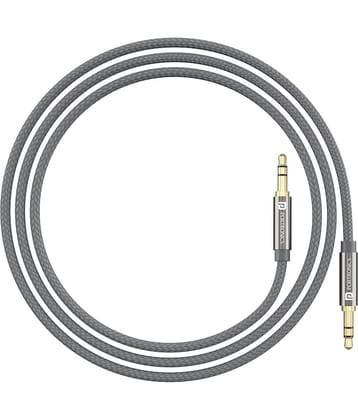 Portronics - Grey 3A Aux Cable 2 Meter