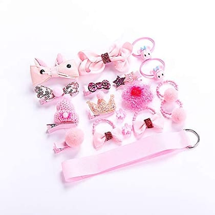 Aliza 36 Pcs. Little Girl Hair Clips Cute Hair Bows Baby Elastic Hair Ties Hair Accessories Ponytail Holder Hairpins Set For Baby Girls [Pack - 1] (36 HAIR CLIP)