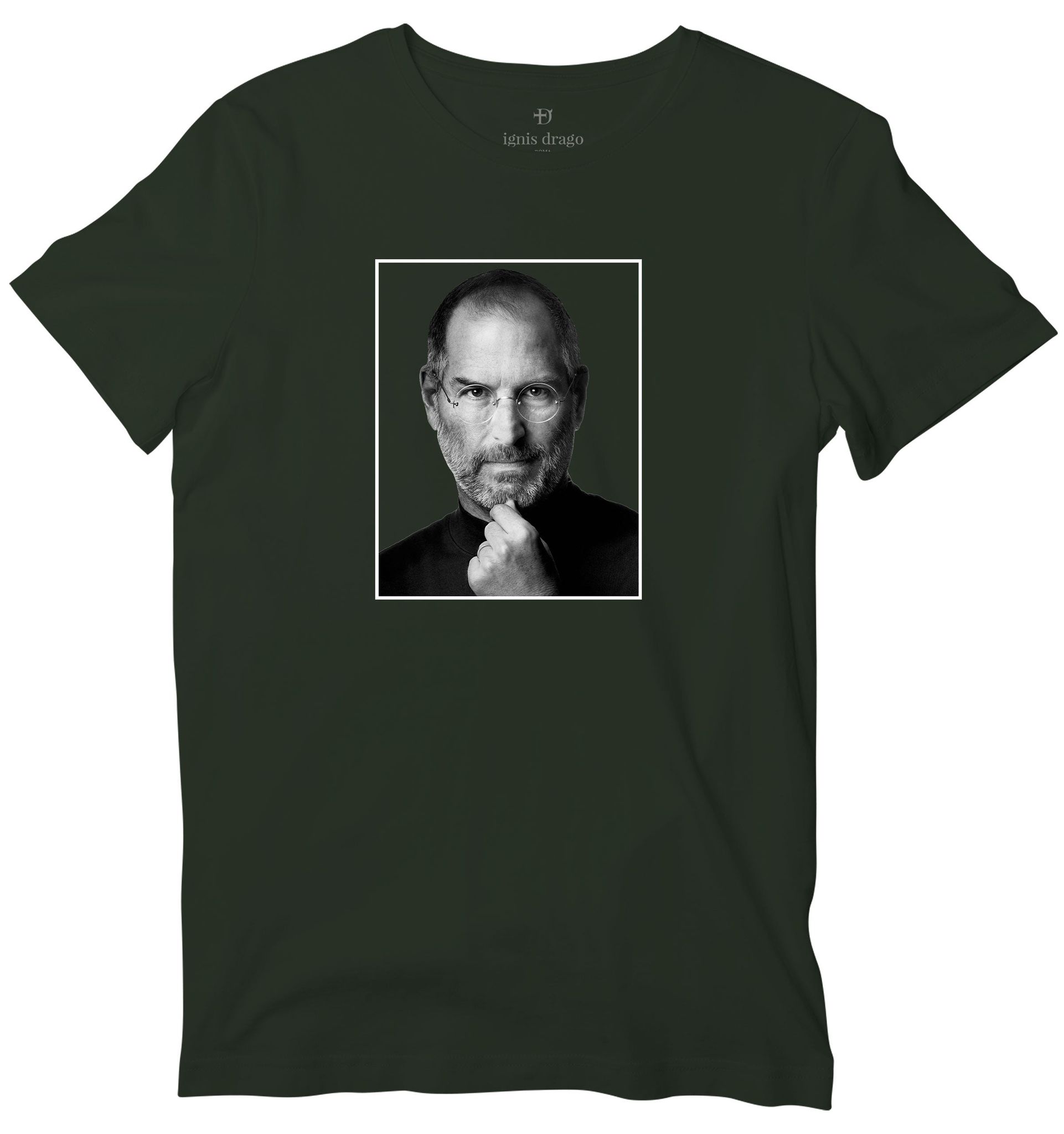 Steve Jobs T-shirt-36 - XS / Olive Green