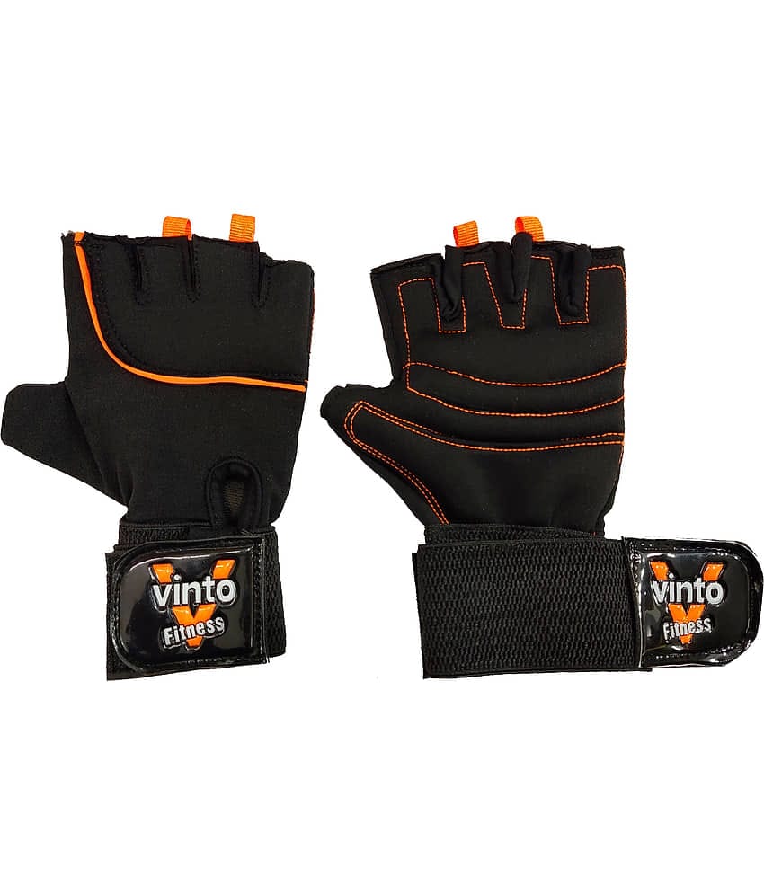 Vinto Black Gym Gloves