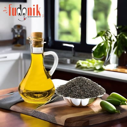 Fudonik Niger Seeds Oil / Ramtil / Khurasani Oil (500ml) | Cold Pressed Therapeutic Oil | Heart Health