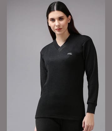 Lux Cottswool Cotton Blend Thermal Tops - Black Pack of 1