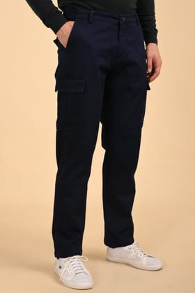 Vincy - Denim Cargo Trousers - Blue-S-30 / BLUE