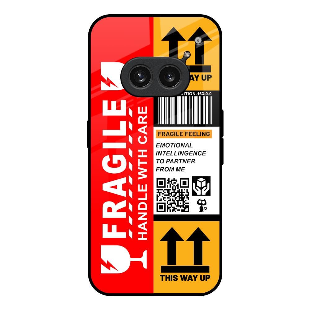 Handle With Care Glass Case for Nothing Phone 2a Plus