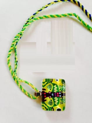 Citrus Blast Rectangle Glass Pendant