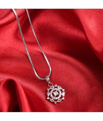 Sunhari Jewels Silver Pendant ( Pack of 1 ) - Silver