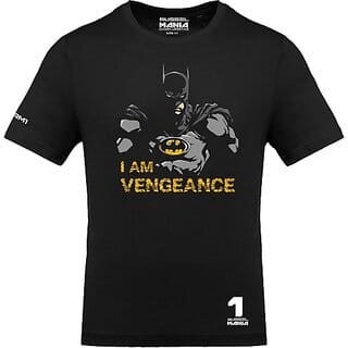 FastB Men Printed Round Neck Black T-Shirt