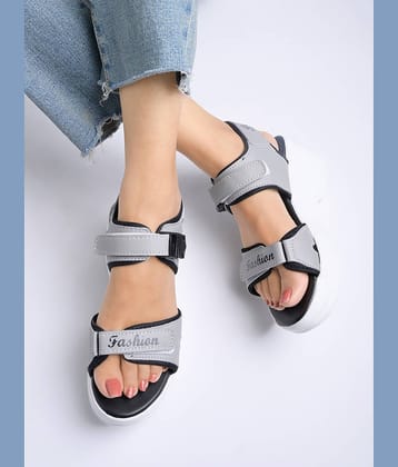 Stylestry Light Grey Women's Sandal Heels