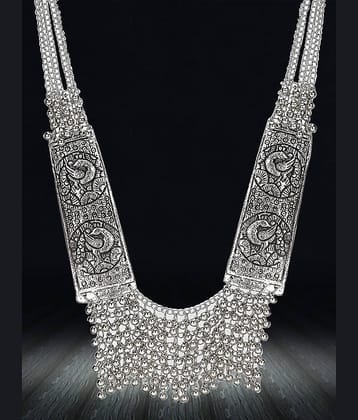 YOUBELLA Silver Alloy Necklace ( Pack of 1 )
