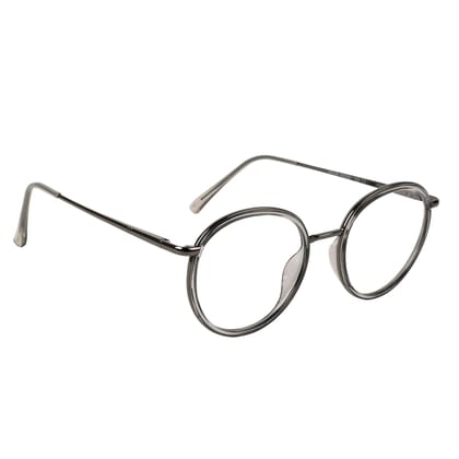 TERRY & CO Zero Power Blue Cut Eyeglasses | Metal Frame | Medium Size | Anti-Reflective, UV Protection, Lightweight | Spring Hinges | Unisex