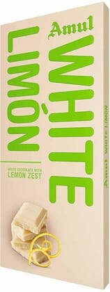 Amul White Lemon Zust Chocolate Bars 150 GRAM