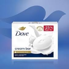 Dove Cream Beauty Bathing Bar 375 GRAM