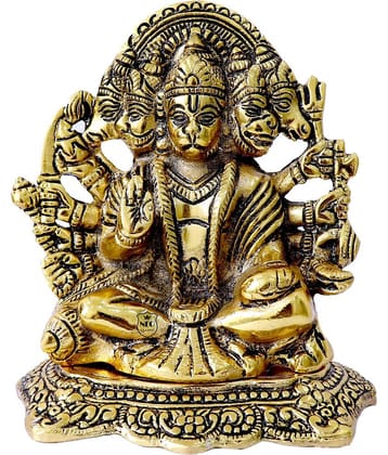Neo Classic Aluminium Lord Hanuman Idol ( 14 cm )