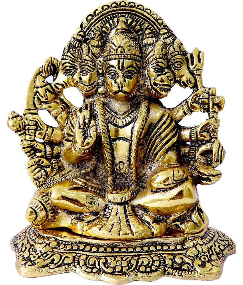 Neo Classic Aluminium Lord Hanuman Idol ( 14 cm )