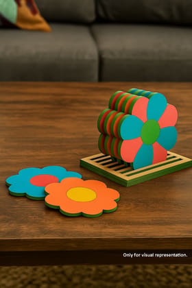 Dbeautify's DIY Flower Shape MDF Coaster Set