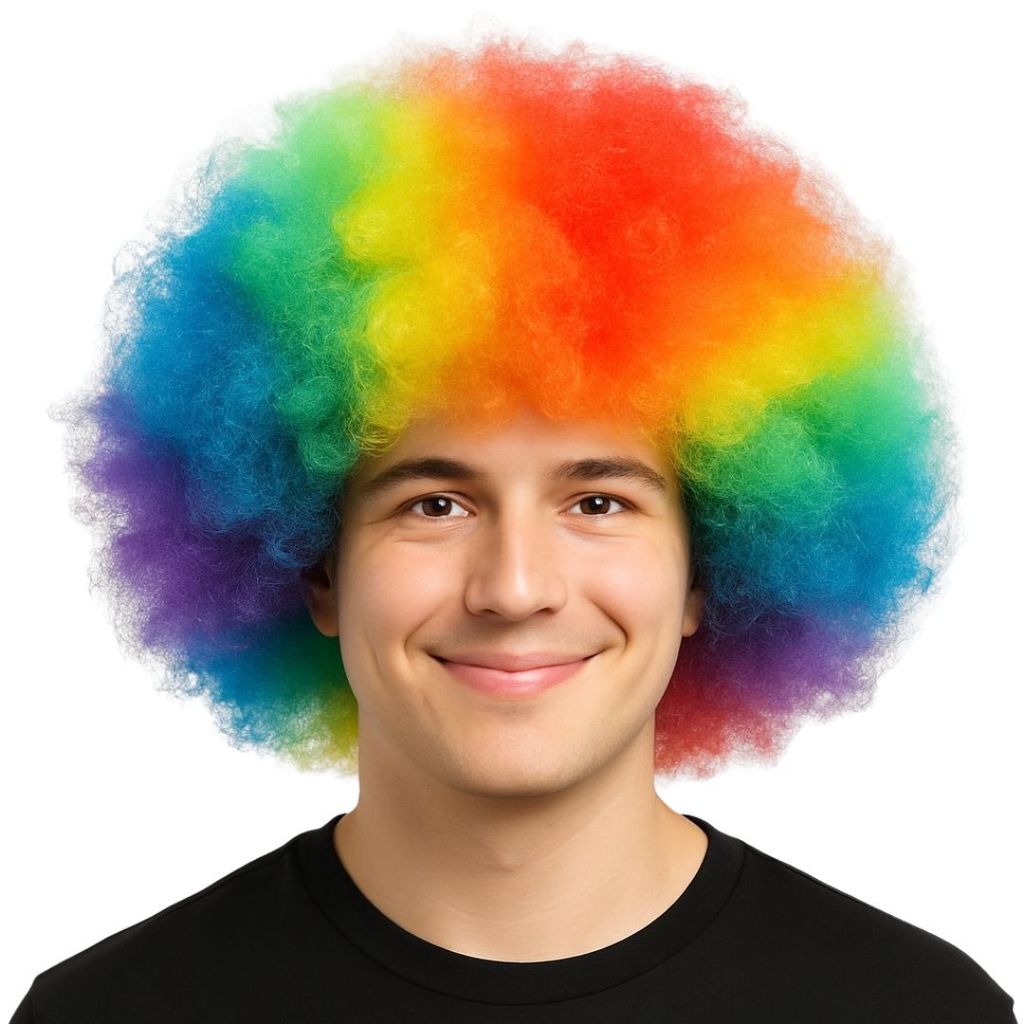 Multicolor Dense Afro Wigs - Extra Heavy - 1PC - Party and Festive Needs | Buy online on ZillyBuy