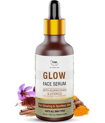 TNW - The Natural Washglow Face Serum For Radiance & Shine With Kumkumadi & Licorice, 30Ml