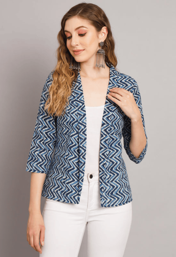 Blue Wave Shrug-XS / Blue